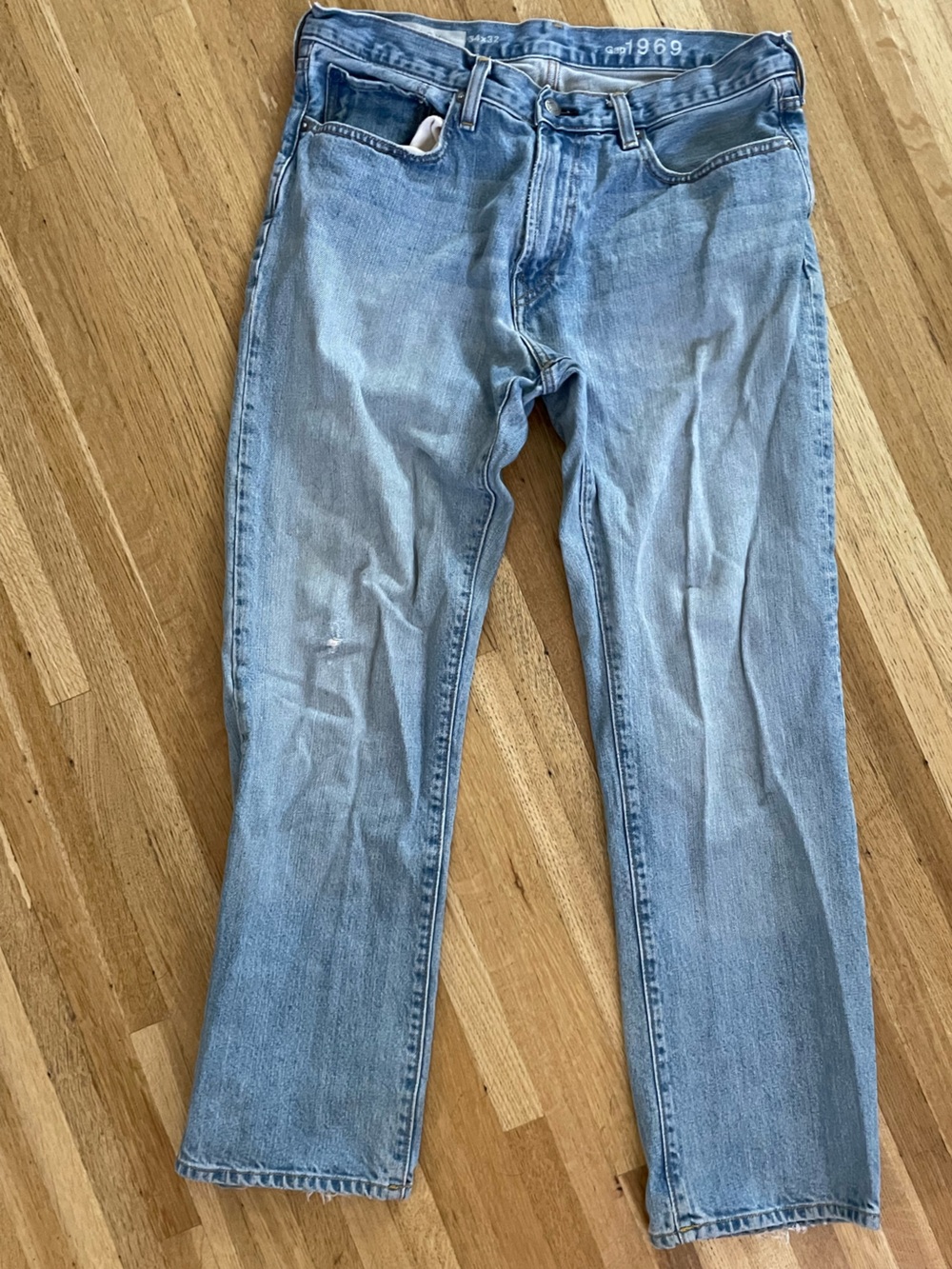 GAP 1969 Easy Jeans 100% cotton Light Blue Men's Straight-Leg